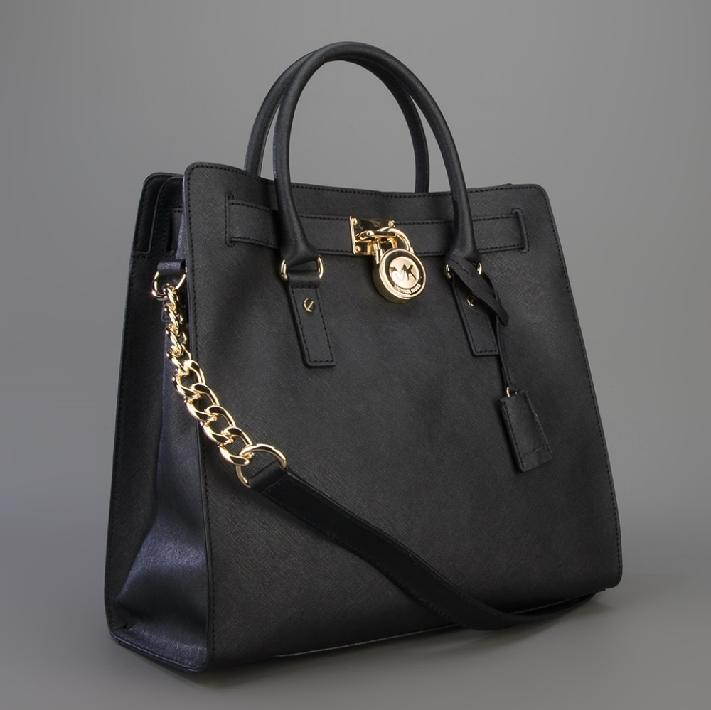 Michael Kors Hamilton Large - Black Leather